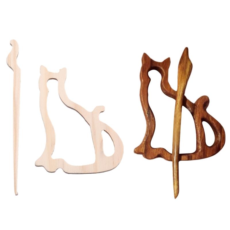 Schönes Design Holz Brosche Anstecknadel Verschiedene Tiere Schal Pin für Damen Mädchen Lustiger Schal Pin Schal Schnalle Clips Schmuck