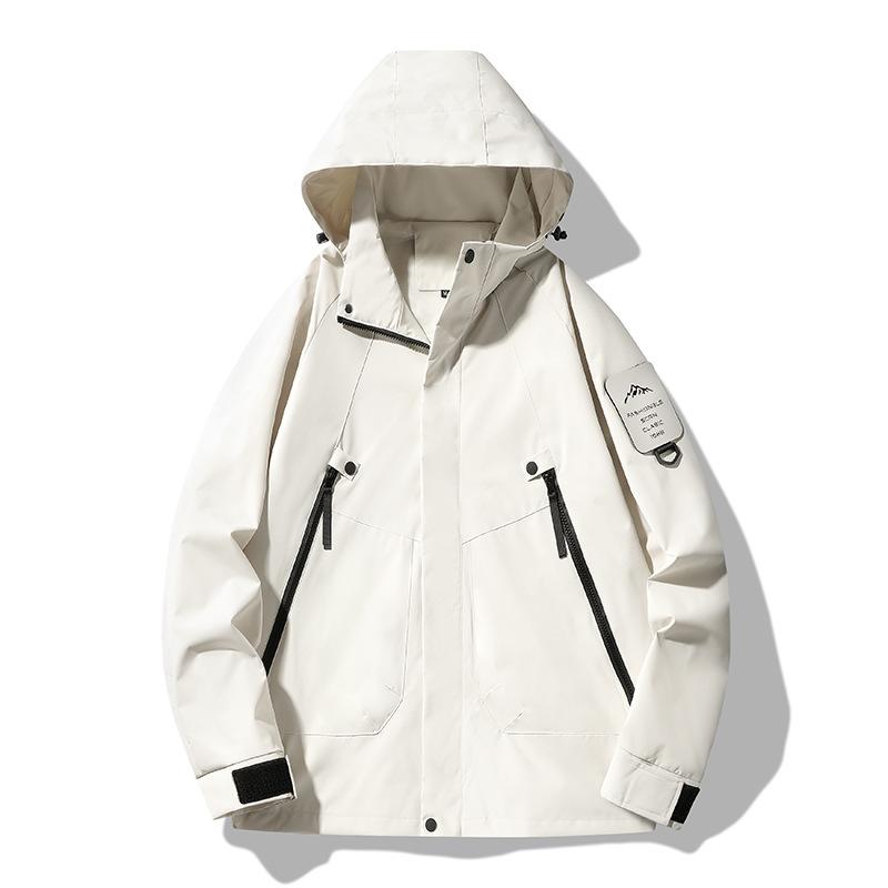 Autumn and Winter Hooded Jacket Men's and Women's Same Three-in-one Mountain Jacket Couple Travel Mountaineering Jacket