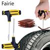 Car Tire Repair Tools Kit with Rubber Strips Tubeless Tyre Puncture Studding Plug Set for Truck Motorcycle Fairie