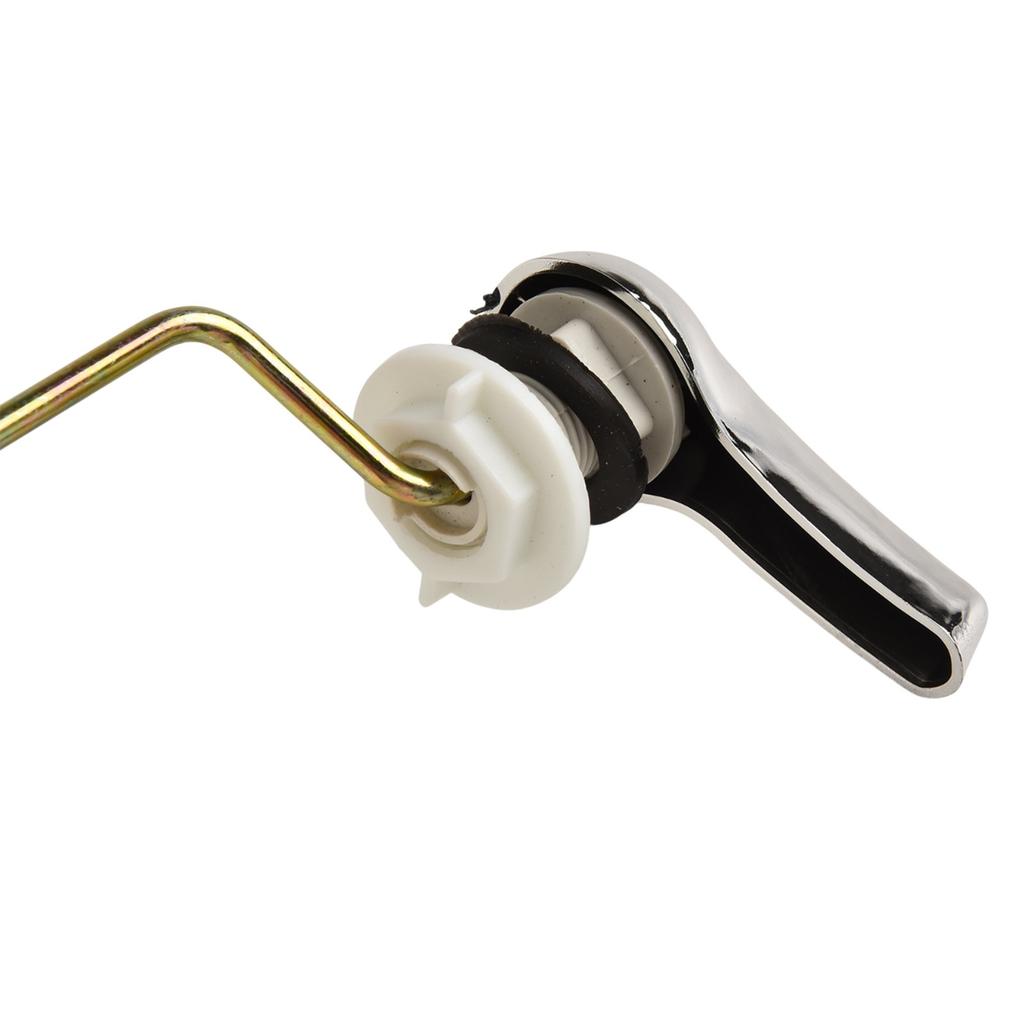Chrome Toilet Flush Lever Handle Designed to Fit Most Toilet Tanks