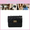 Stylish Quilted Shoulder Bag For Women 2022 Trendy Korean Mini Crossbody Purse In Black And White