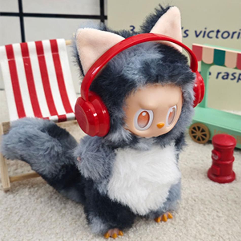 17cm Labubu Clothes Halloween V1 A2 A3 Plush Doll Accessories Labubu Designer Clothes Pumpkin Costume Set