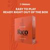 D'Addario WoodWinds Daddario Reed Bass Clarinet RICO REA2535 [Hardness: 3.5] Pack of 25 [Domestic...