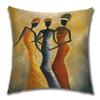 Abstract Painting Africa Cus on Cover African Woman Home Decor Pillow Case Gallery Exotic Ethnic Stye Linen Cus on Cover