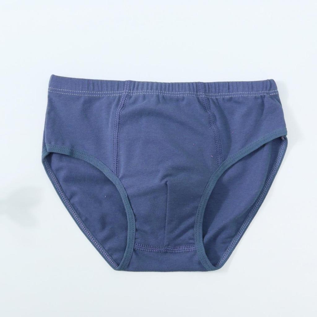 Boys' A-Grade Pure Cotton Briefs - Solid Color, No-Pinch Fit