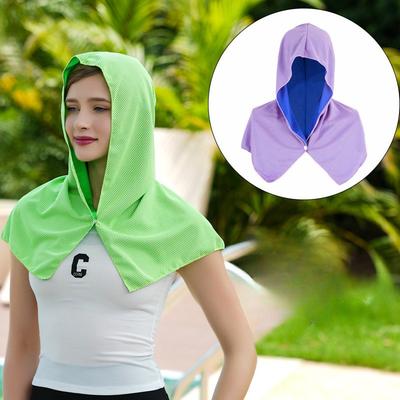 New Full Cold Feeling Cooling Beach Shawl Summer Sun Protection Breathable and Anti-ultraviolet Sun Visor Headscarf