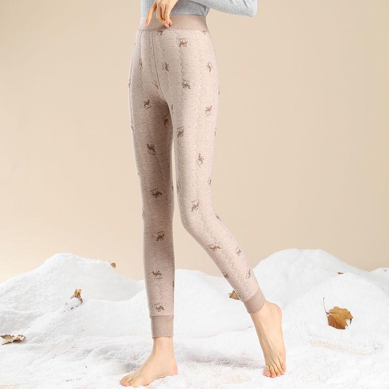 Winter Warme Hosen Verdickte Frauen Mittleren Alters Slim Fit Bottoming Hosen Mama Hosen