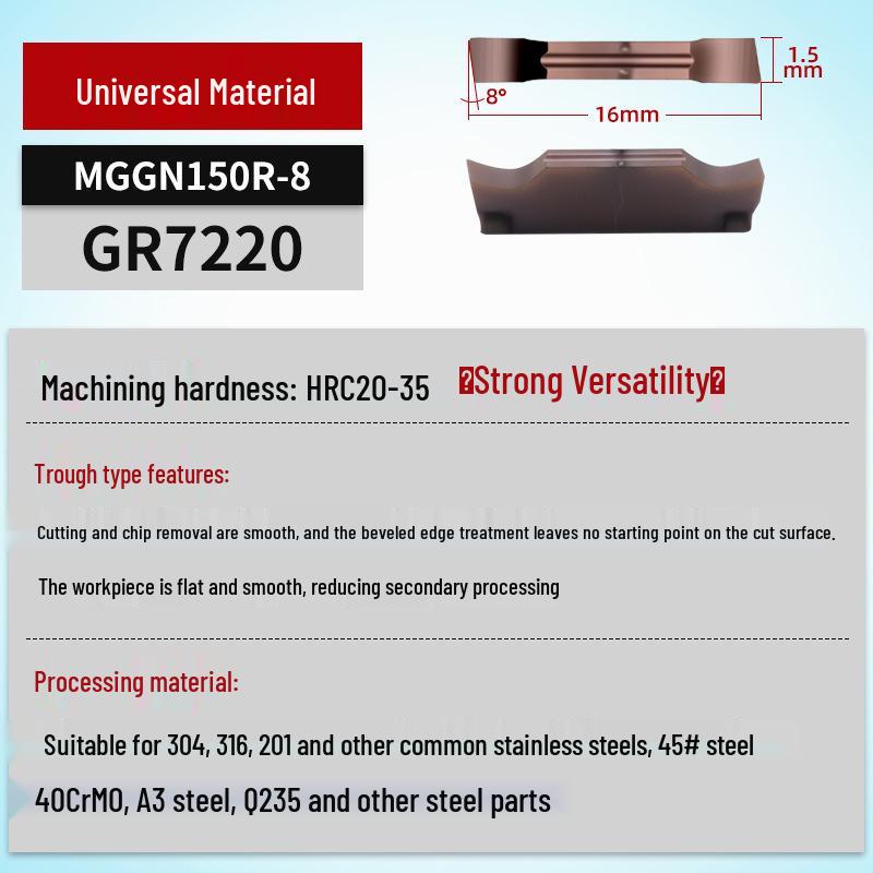 MGGN400/MGMN300/200 CNC Grooving and Parting Cutter Blade