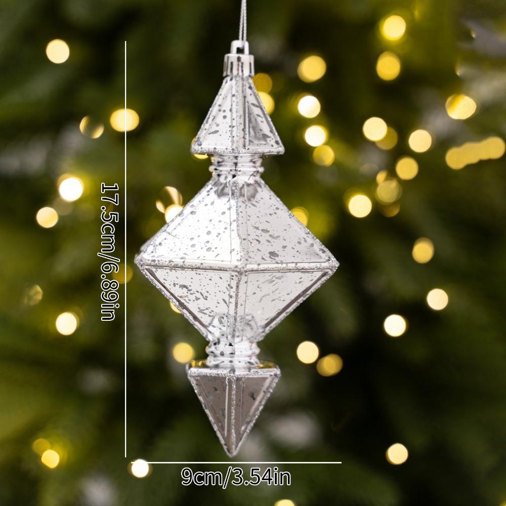 Red Gold Silver Christmas Baubles Plastic Material Hanging Ornaments New Christmas Balls Xmas Tree