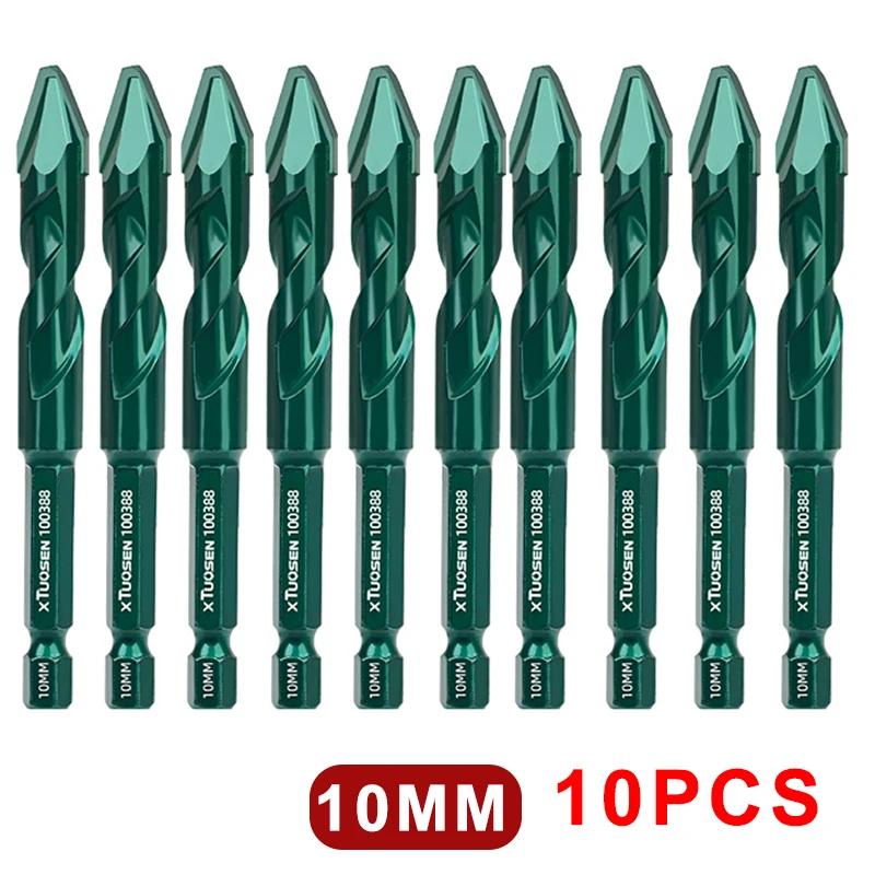 High-Hardness Skew Head Professional Eccentric Drill Bits for Tiles/ Glass/Metal/Wood Drilling Tools 6-12mm Drill Bits Set