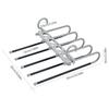 Pants Hanger Folding Trouser Rack Heavy Duty 11LB Pants Rack Space Saving Multi-functional Closet Trouser Rack Clothes Organizer