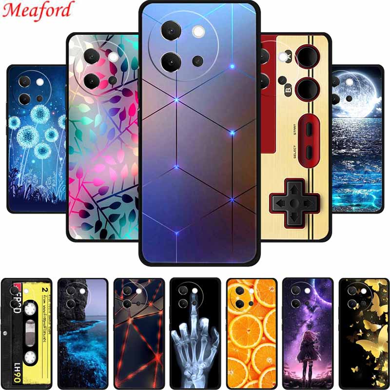 For Vivo V40 Lite Case Black Silicone Soft Back Cover Case For Vivo V40 Lite 5G Phone Case Cover V 40 V40lite 6.78" Funda Coque