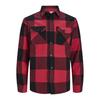Jack And Jones Mens Buffalo Check Flannel Long-Sleeved Overshirt