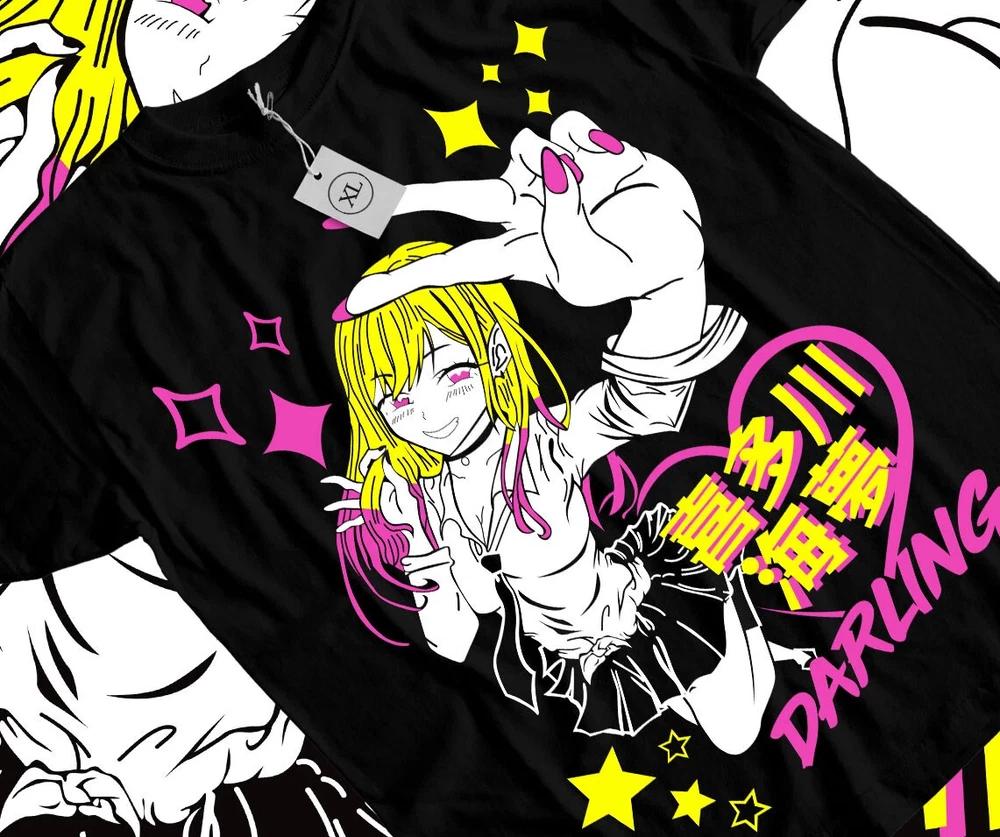 Marin Kitagawa TShirt My Dress Up Darling Girl Kawai Waifu Anime Shirt Black S
