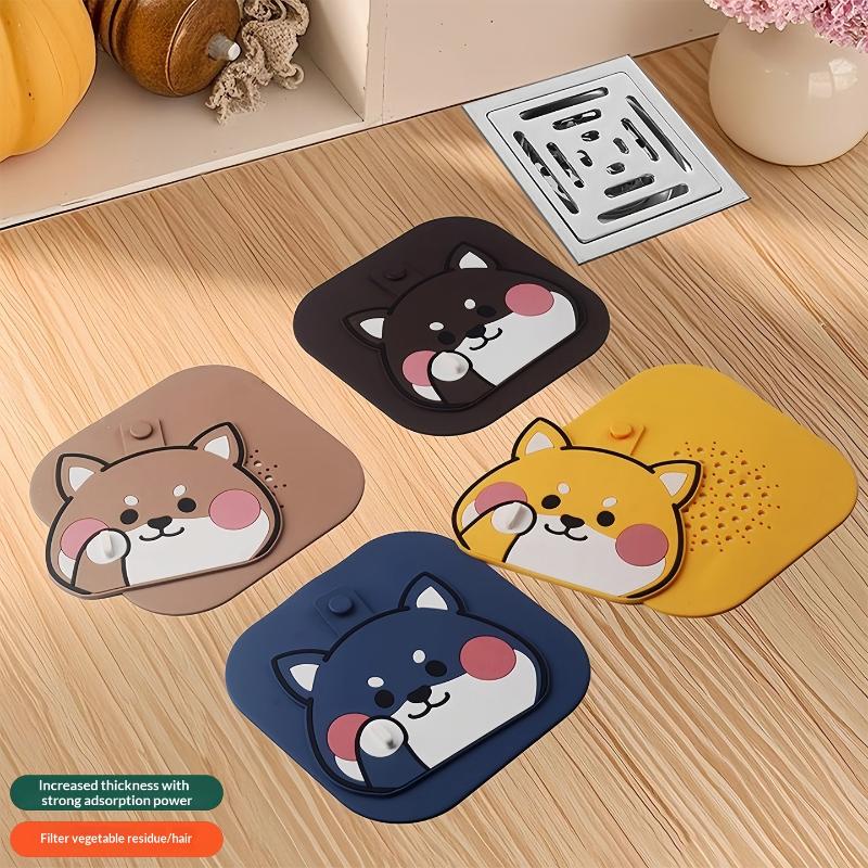 Silicone Sewer Floor Drain Cover Anti-Blocking Thickened Shower Drain Cover Reusable Insect-Proof Drainage Deodorant Mat