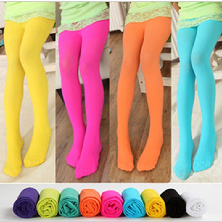 Spring, Autumn, Summer Thin Velvet Girls' Pantyhose Children's School Uniform Socks Big Kids' White Dance Tights Stockings