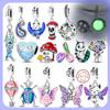 Charms Bead 925 Silver Butterfly Flower Moon Caterpillar Fish Cat Charm Fit Original Bracelet Bangle Woman Jewelry Gift