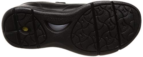 Asahi Lightweight Zipper Walking Shoes, M512, Black, Size 25.5 cm, 4E