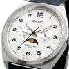 CASIO Standard Moon Phase Analog Watch Greenish Blue Leather Band White Overseas Model Men's MTP-M300L-7AV [Item]