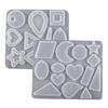 Star Leaf Heart Moon Silicone Mold with Hole Earring Pendant Molds for Women Girl Teen Star Moon Resin Earring Moulds