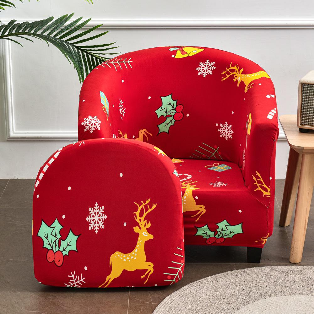Semi-Circular Club Chair Protective Sofa Cover
