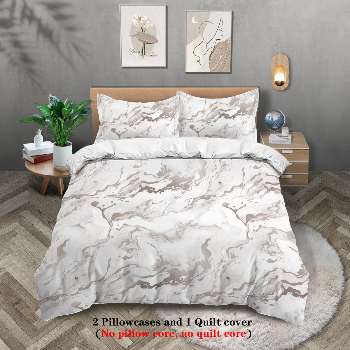 

3-piece set, cartoon dolphin pattern printed bedding set, queen, king, double bed, for bedroom, guestroom, hotel 135x200cm-EU-Single