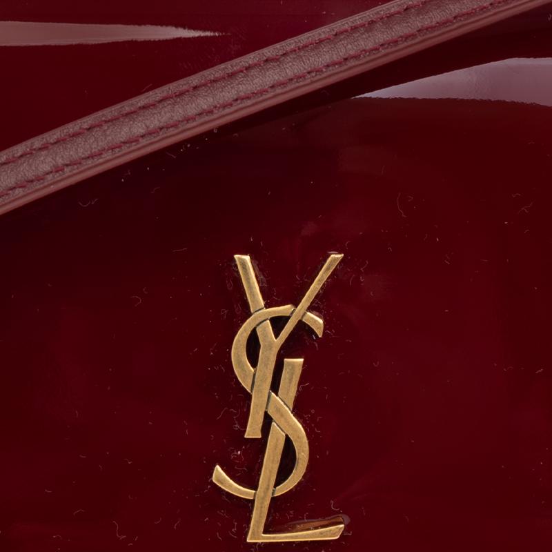 Saint Laurent Logo Snap Closure Crossbody Bag Women Bags Red 808702-BMIIW-6259