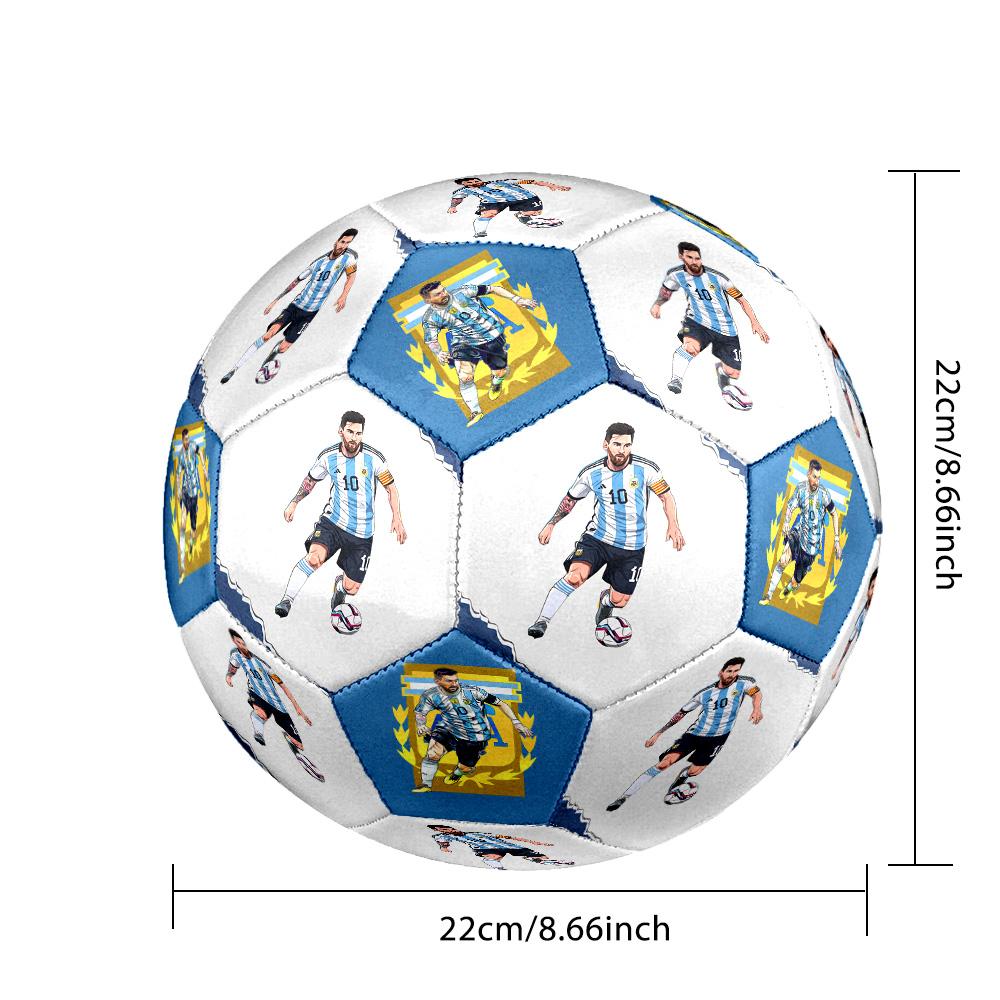 Leo Messi: Iconic Football Legend Size 5 Football Machine Sewn Indoor/Outdoor Universal Football Surprise Collection Gift