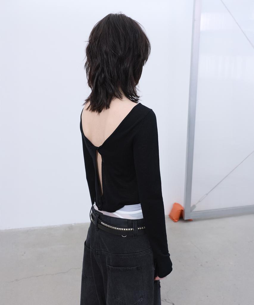 LCDC™ Two-Way Knit Top (Black)