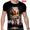 Fashion Short-sleeved Cute Dog 3D Printed T-shirt Golden Retriever Fashion Casual Man T-shirt Shirt