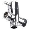 3 Way T-adapter Bath 1/2 Shower Head Mount Valve Diverter ABS Converter