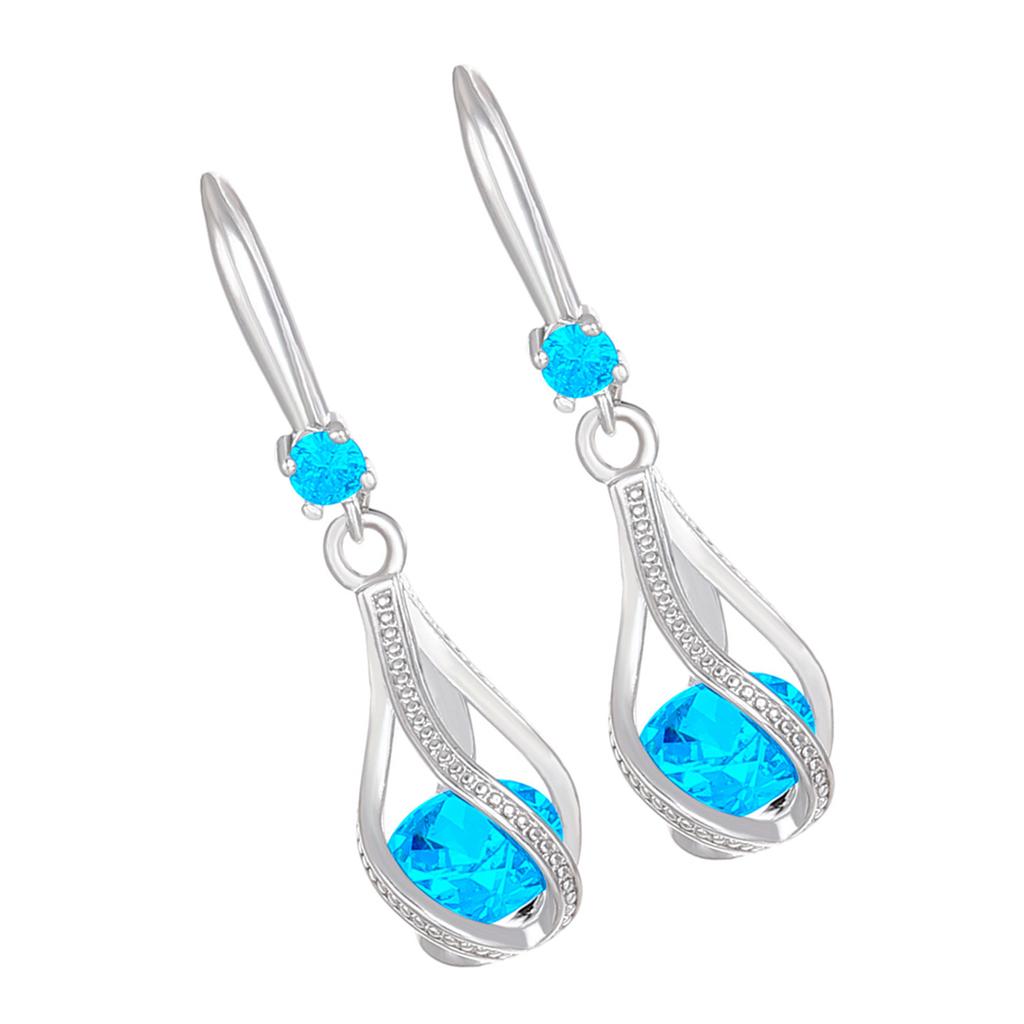 Rotating Water Drop Dangle Earrings Party Jewelry Copper Texture for Enhancing Elegances for Office or Party Setting