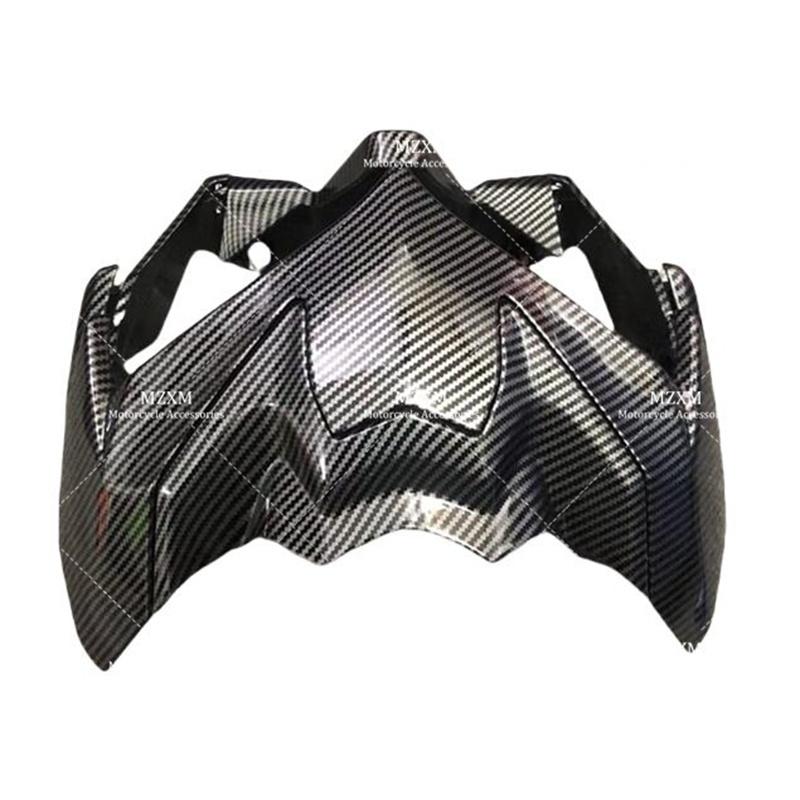 Carbon Fiber Coating Front Upper Nose Headlight Fairing Cowls Cover Set Fit For KAWASAKI Z 900 ZR900 Z900 2020 2021 2022 2023