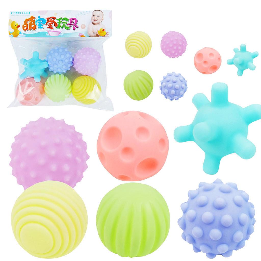 Baby Toy Puzzle Tactile Multi-Texture Hand-Catch Ball Baby Training Soft Ball