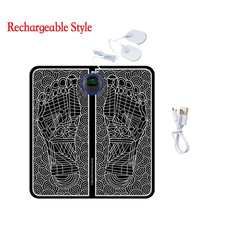 Remote EMS Foot Massager Pad Electric Muscle Stimulation Mat Improve Blood Circulation Pain Relief Relax Feet