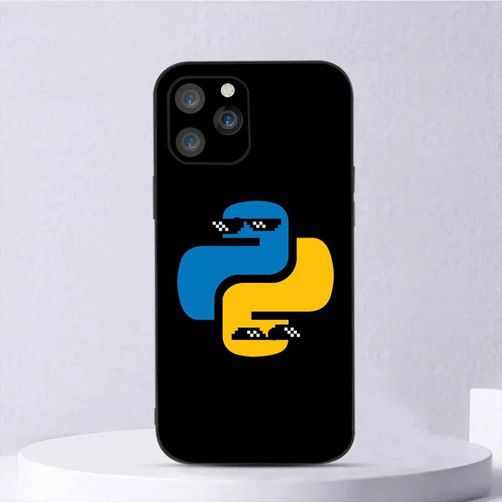 Programming Languages Java Phone Case For iPhone 16,15,14,13,12,11,Plus,Pro Max,XS,X,E,SE,Mini Soft Silicone Black Cover