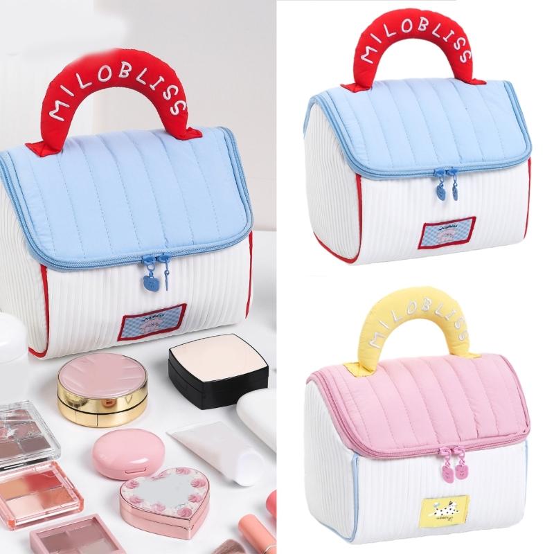 Cosmetic Bag Large Capacity Toiletry Bag Makeup Bag Skincare Storage Bag Lovely House Wash Bag for Women and Girls