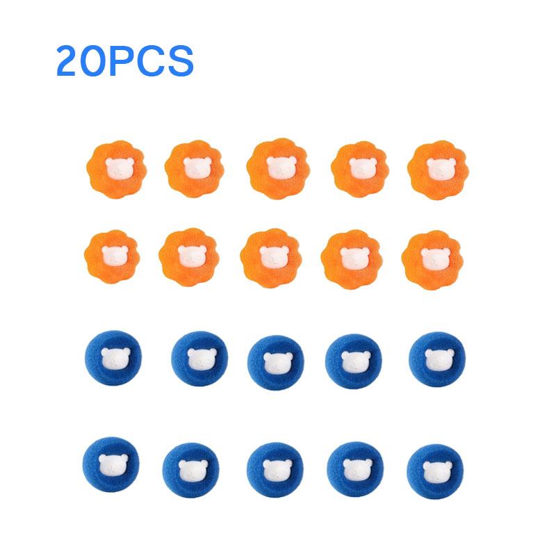 80PCS Laundry Ball Kit Reusable Washing Machine Hair Remover Ball Cleaning Lint Fuzz Pet Hairs Clothes Household Product
