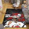 Brady Flannel Printed Carpet, Home Sofa Decoration for Living Room & Bedroom, Non‑Slip Play Flannel Floor Mat for Game Room