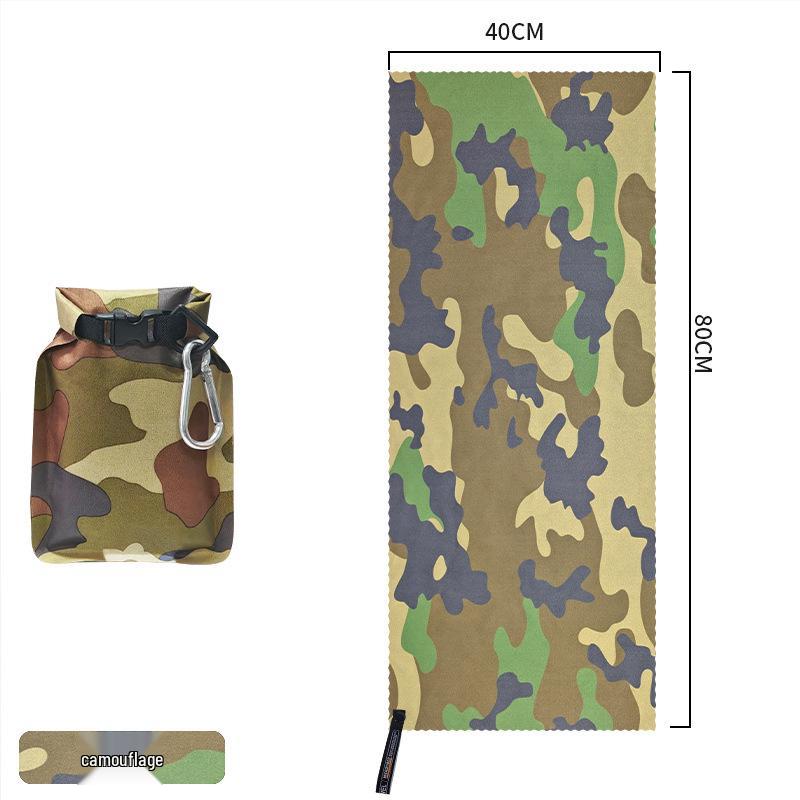 Tragbares Schnelltrocknendes Mikrofaserhandtuch und Wasserdichte Tasche für Outdoor-Sport, Reisen und Geschäftsreisen