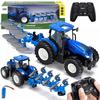 Remote Controlled Tractor Tractor with Plow Agricultural Machine Rc Toy