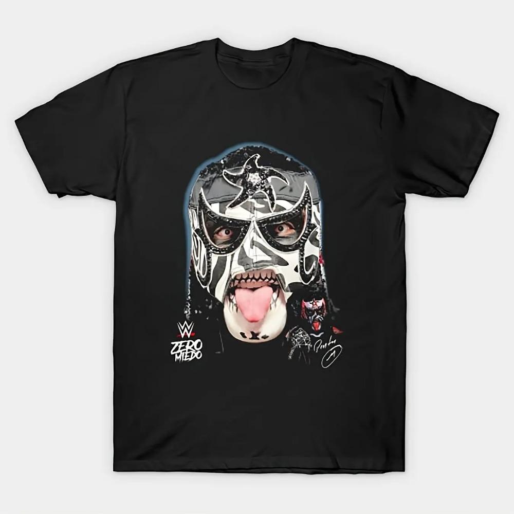 Camiseta Estampada de Personaje de Lucha Libre para Hombre, Moda Casual de Tendencia, Manga Corta de Gama Alta, Top Holgado y Cómodo, Ropa para Parejas