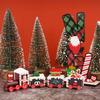 Weihnachten Weihnachtsmann Holz Weihnachtsminiatur Holzweihnachten Holz Mini Kinderzug Weihnachten Weihnachten Weihnachtsgeschenk Schmuckstück, Figur, Geschenk,
