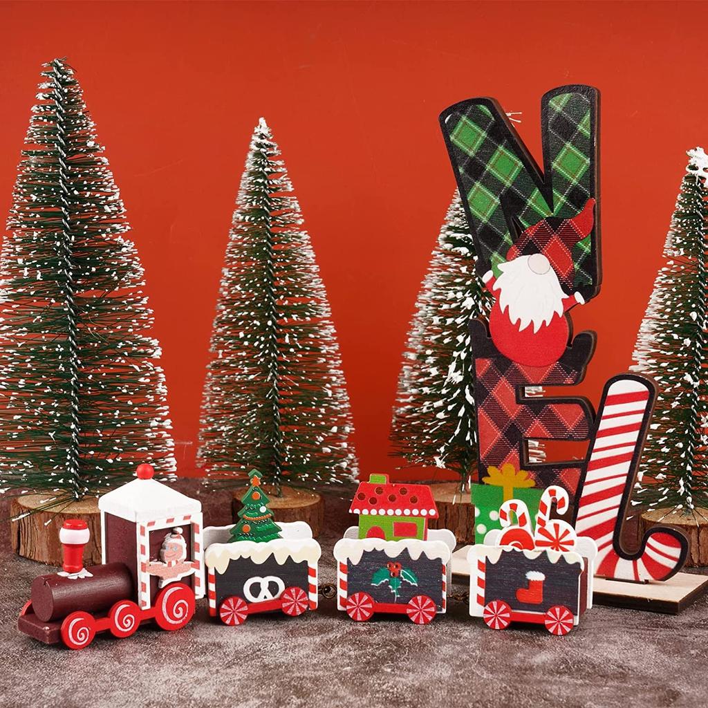 Weihnachten Weihnachtsmann Holz Weihnachtsminiatur Holzweihnachten Holz Mini Kinderzug Weihnachten Weihnachten Weihnachtsgeschenk Schmuckstück, Figur, Geschenk,