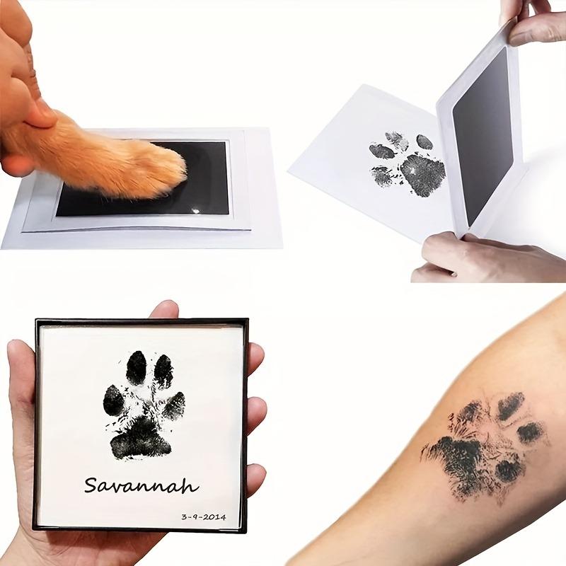 Kit de Pegada de Patas de Animal de Estimação sem Tinta, Kit de Pegada de Patas de Gato e Cachorro, Kit de Pegada de Nariz de Gato e Cachorro, Lembrança de Animal de Estimação sem Sujeira, Presente Memorial de Pegada de Cão e Gato