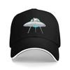 A Cute Dog and A Spaceship Print Baseball Cap Unisex Adjustable Sandwich Hat Vintage Outdoor Summer Travel Sun Snapback Baseball
