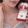 Light Luxury Design Love Sphere Necklace Sweet Elegant Style Zircon Necklace  Party Jewelry