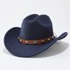 Top Hat Men's and Women's Ethnic Style Tibetan Wool Retro Western Cowboy Hat European and American Jazz Hat Felt Hat