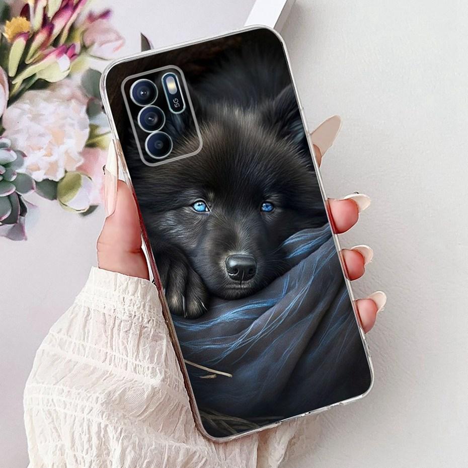 Modische Malerei Hülle Für OPPO Reno6 Z CPH2237 Weiche Silikon TPU Handyhüllen Für Oppo Reno 6Z 5G Rückseiten Stoßfänger