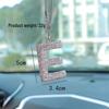 Rhinestone Bow Polymer Clay Car Rearview Mirror Hanging Ornament